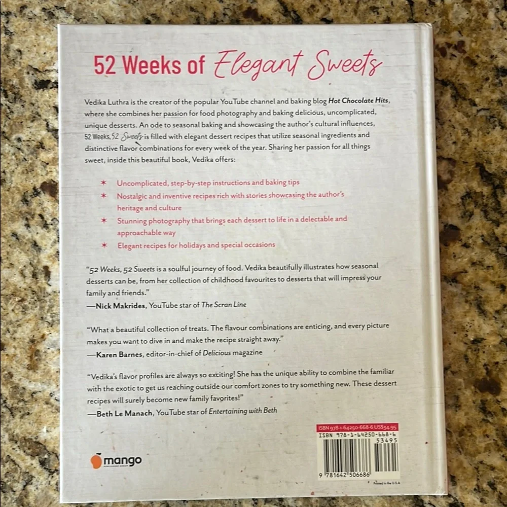 Cookbook “52 Weeks 52 Sweets”